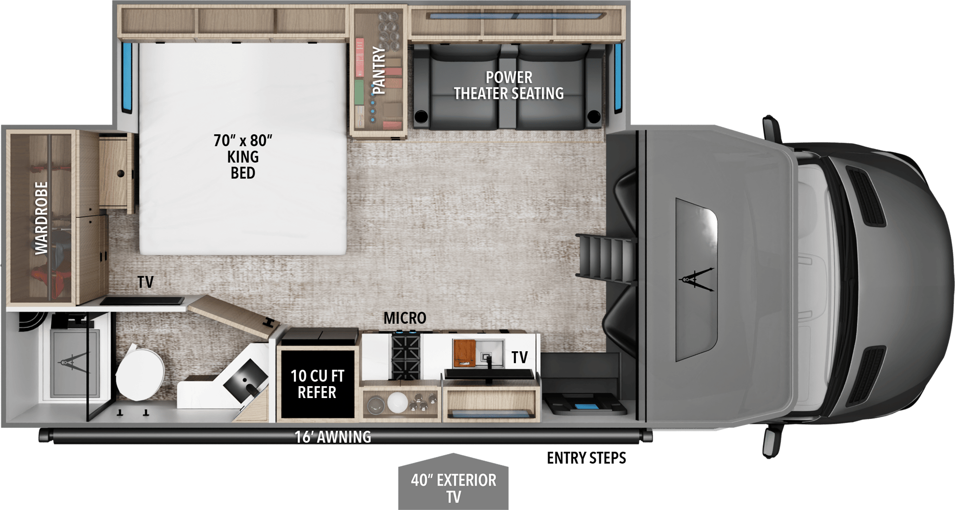 2026 Grand Design Lineage Series M 25FW floorplan