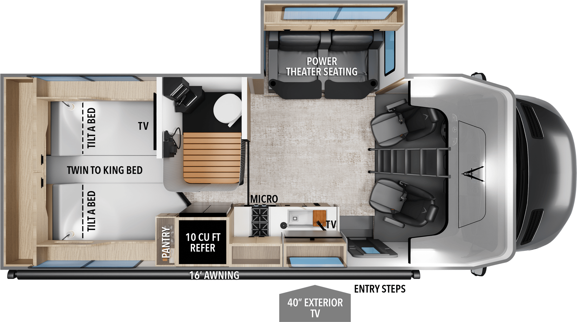 2026 Grand Design Lineage Series M 25TK floorplan