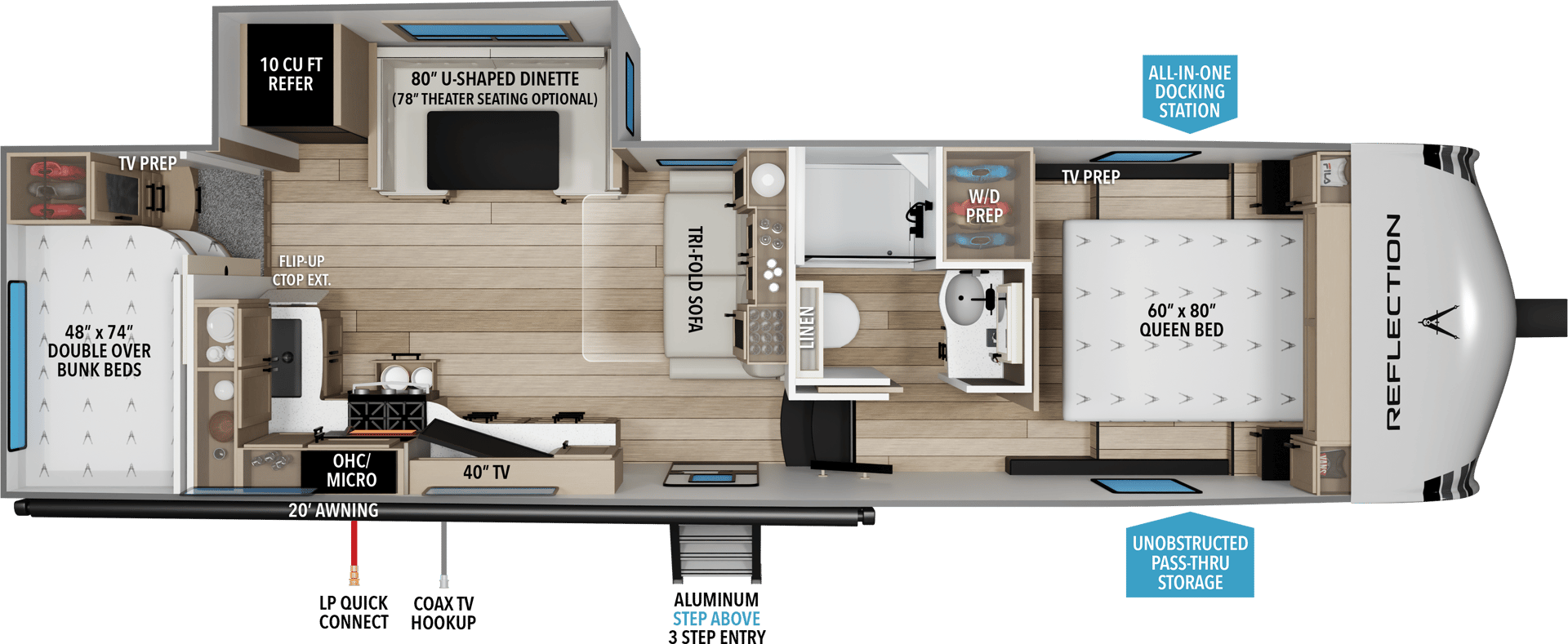 2026 Grand Design Reflection 100 Series 27BH floorplan