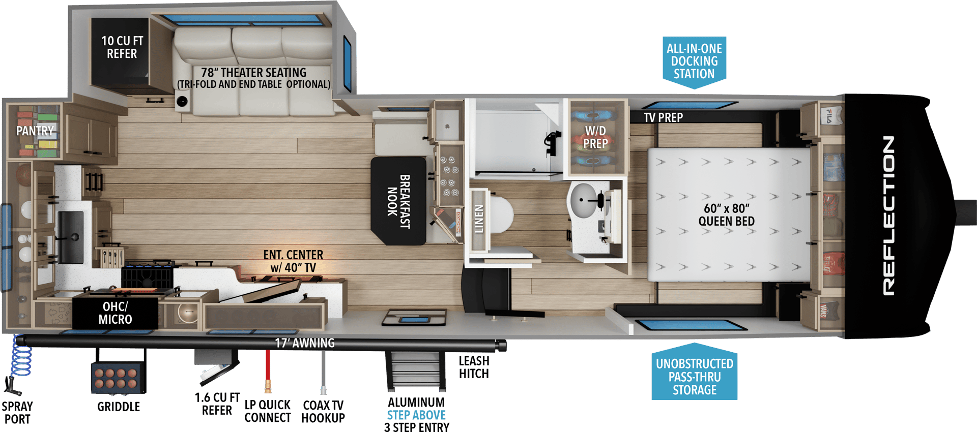 2026 Grand Design Reflection 150 Series 270BN floorplan