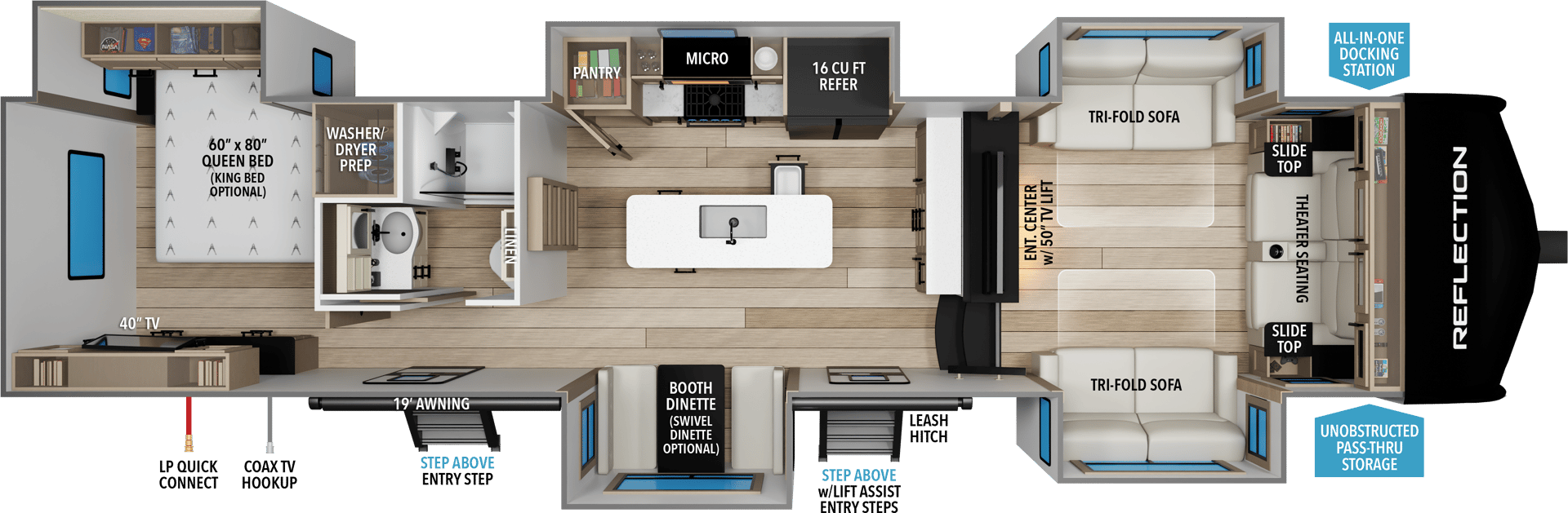2026 Grand Design Reflection 360FLS floorplan