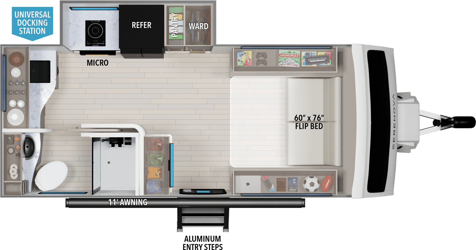 2026 Grand Design Serenova 150HL floorplan