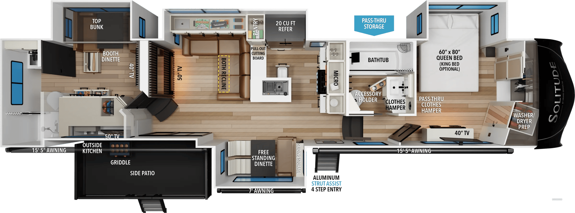 2026 Grand Design Solitude 414LJMJ floorplan