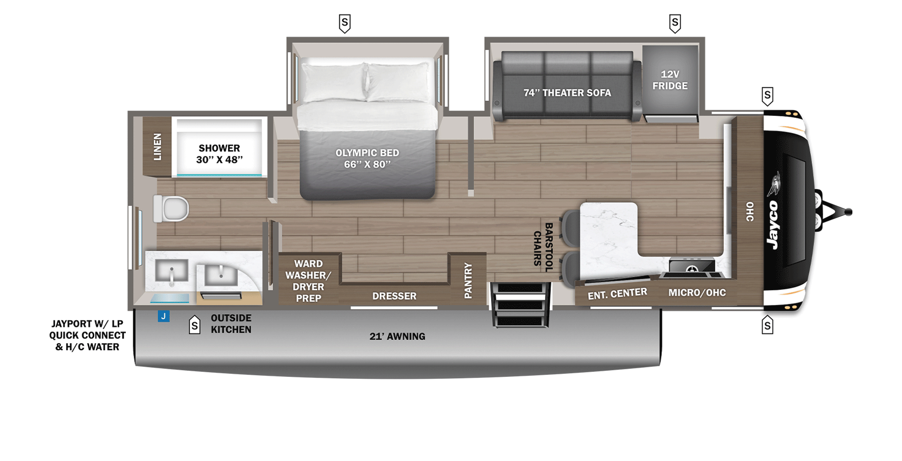 2026 Jayco Eagle HT 265FKDS floorplan