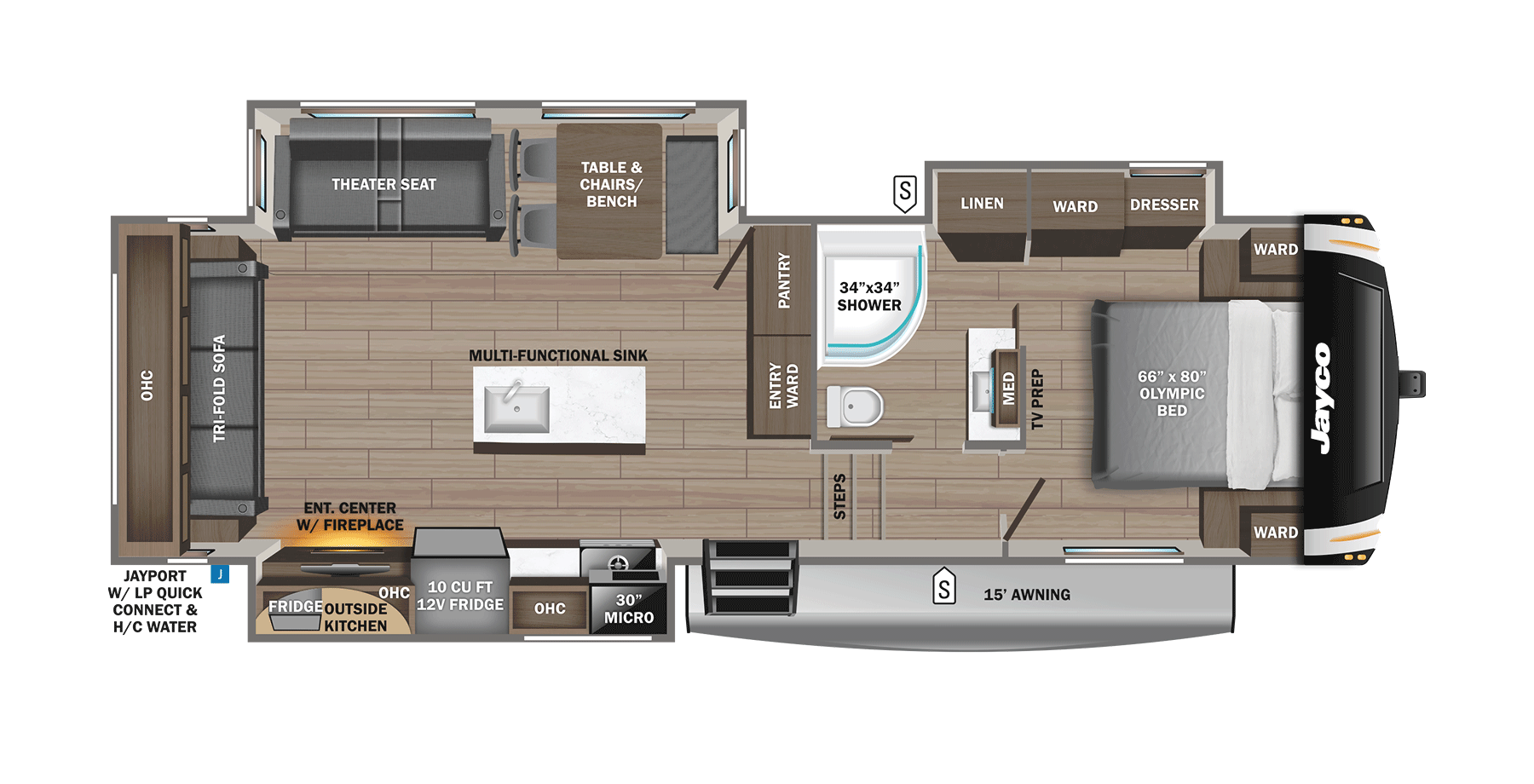 2026 Jayco Eagle HT 28CRT floorplan