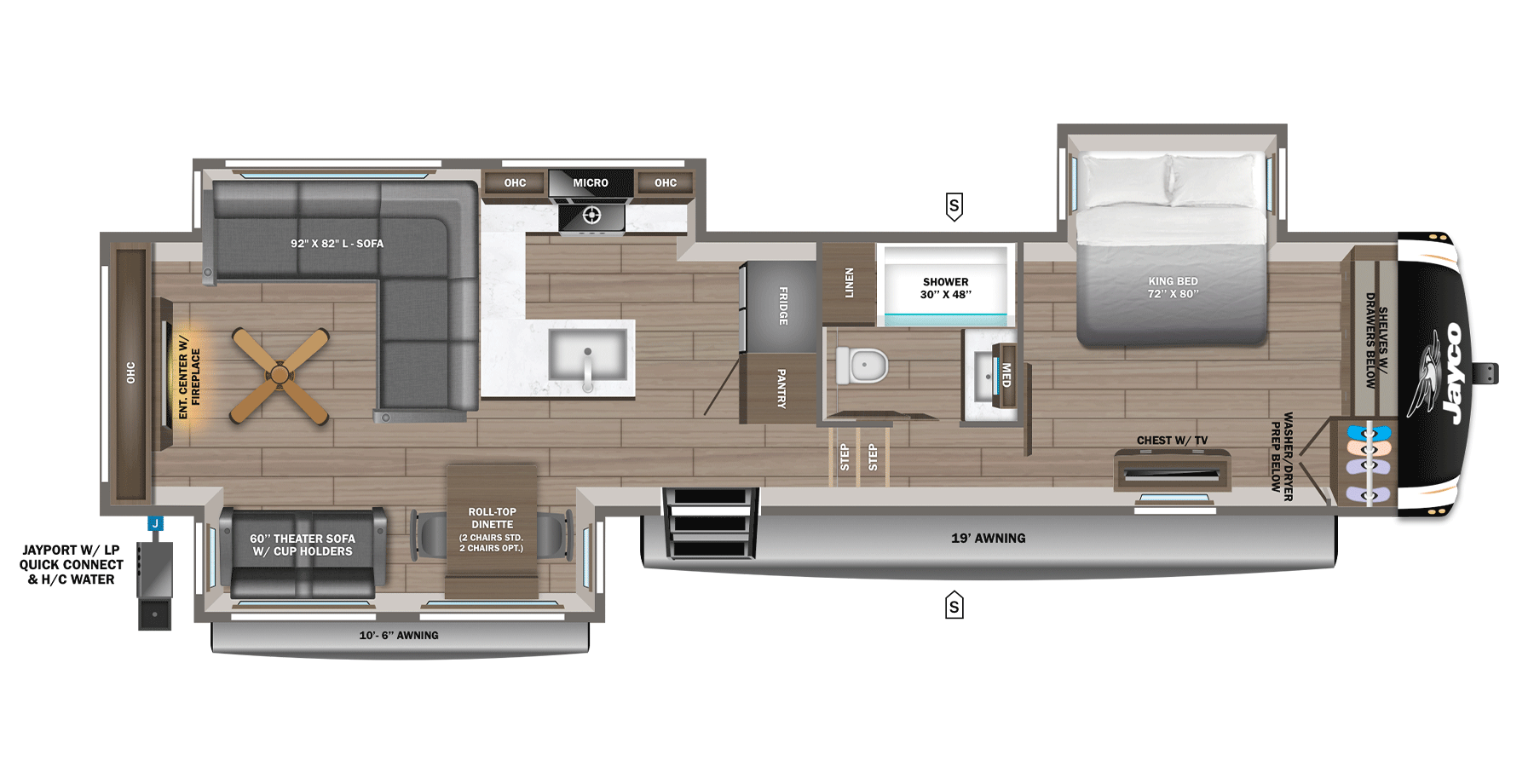 2026 Jayco Eagle HT 335LSTS floorplan