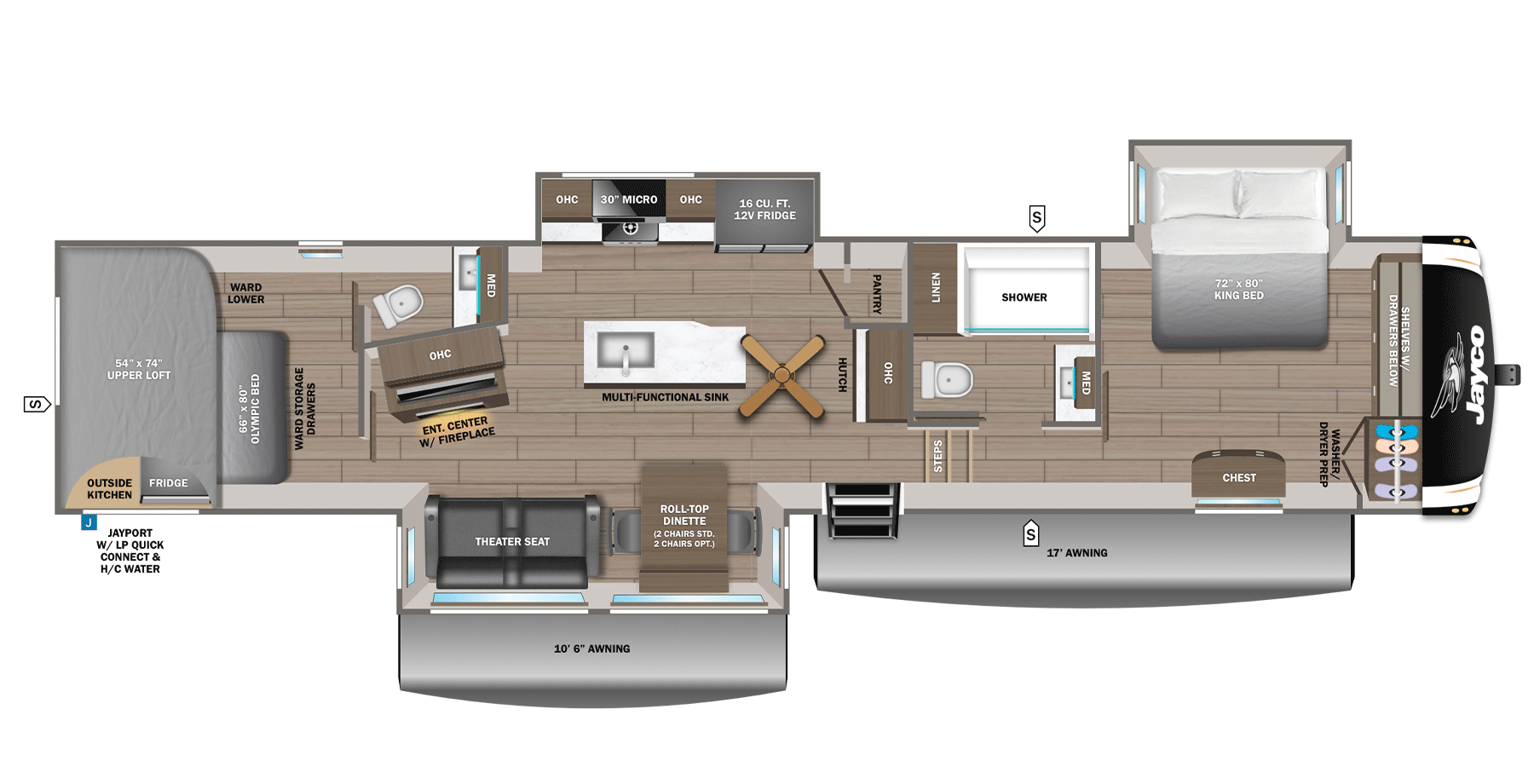 2026 Jayco Eagle HT 360DBOK floorplan