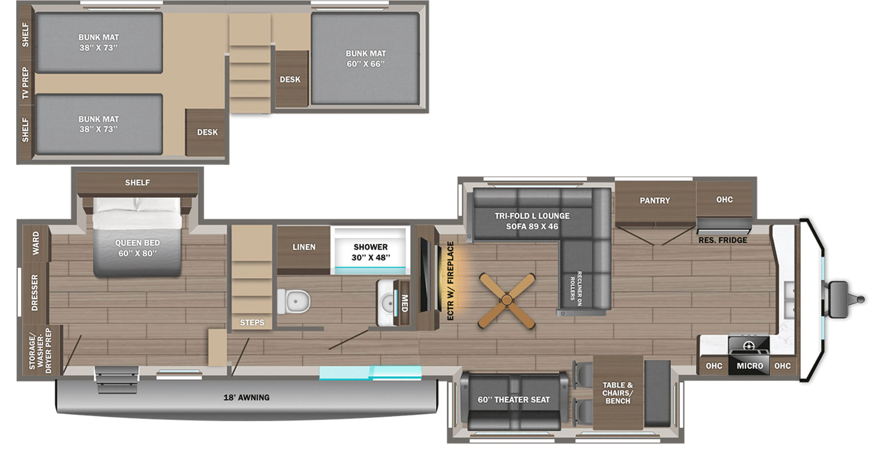 2026 Jayco Jay Flight Bungalow 404LOFT floorplan