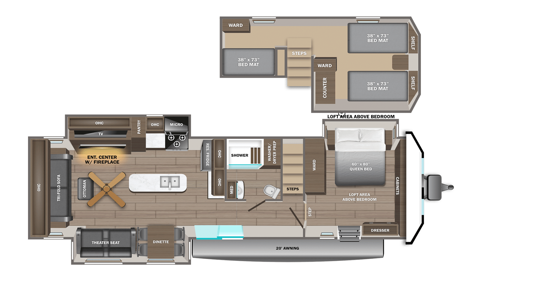 2026 Jayco Jay Flight Bungalow 40DLFT floorplan
