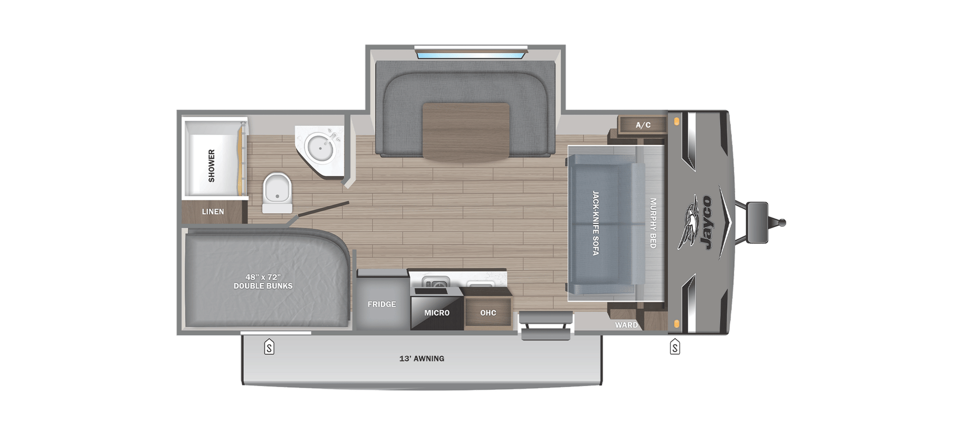 2026 Jayco Jay Flight SLX 197MB floorplan