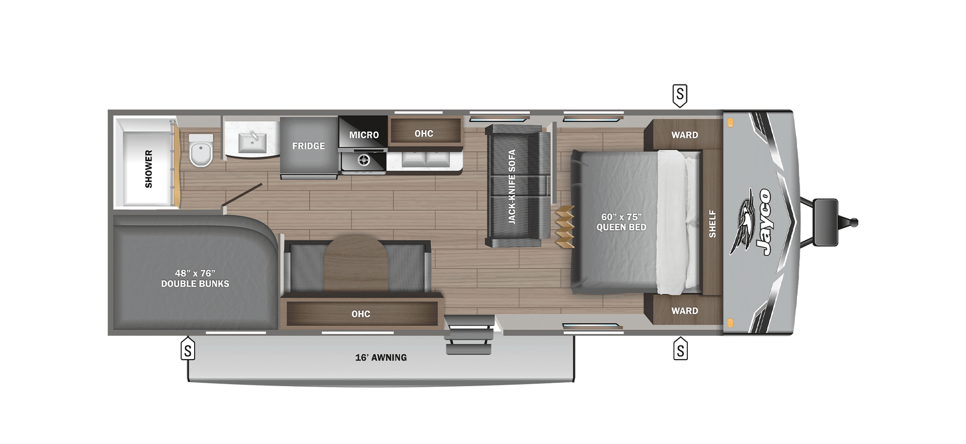 2026 Jayco Jay Flight SLX 260BH floorplan