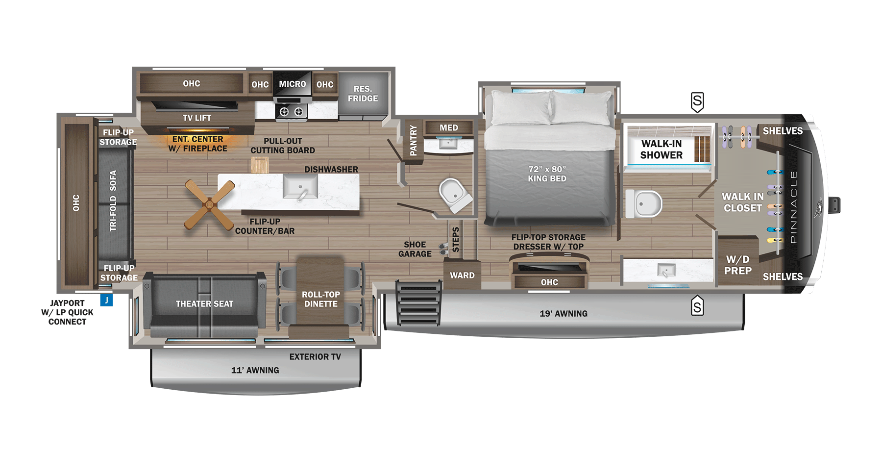 2026 Jayco Pinnacle 36FBTS floorplan