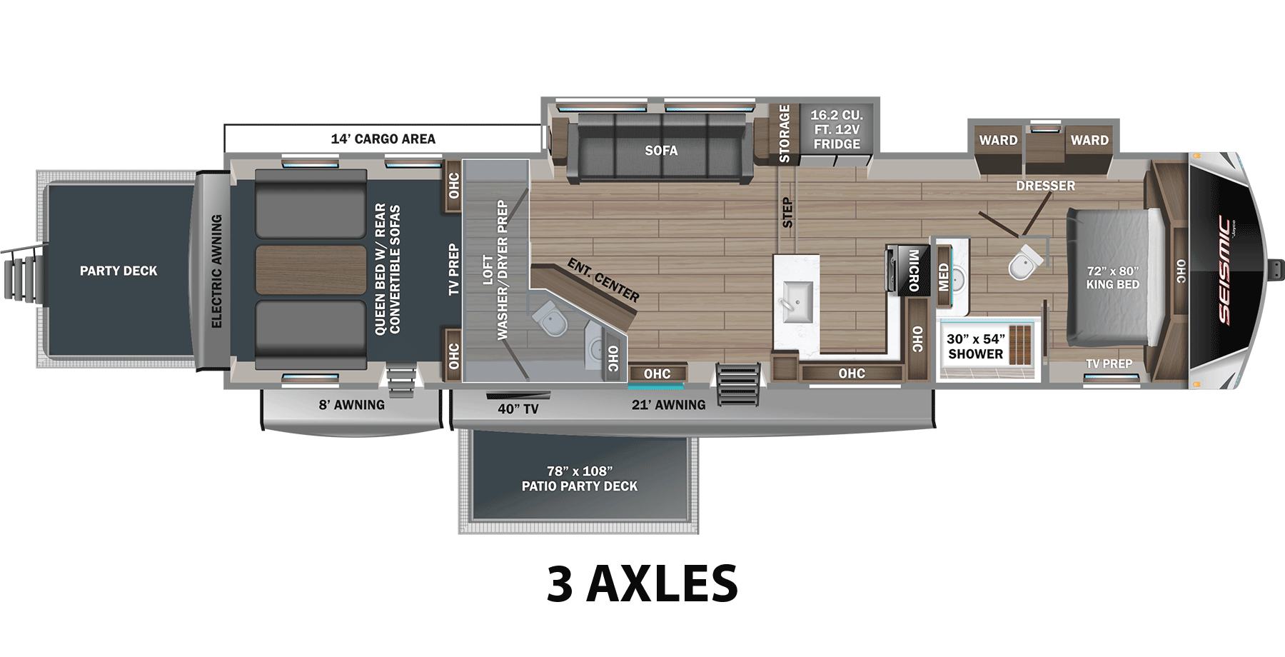 2026 Jayco 2026 Jayco Seismic Toy Hauler - thumbnail 2