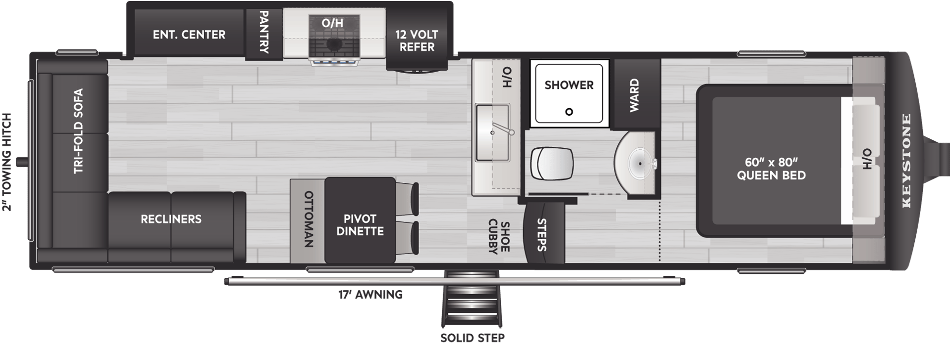 2026 Keystone RV Arcadia Select 28SLS floorplan