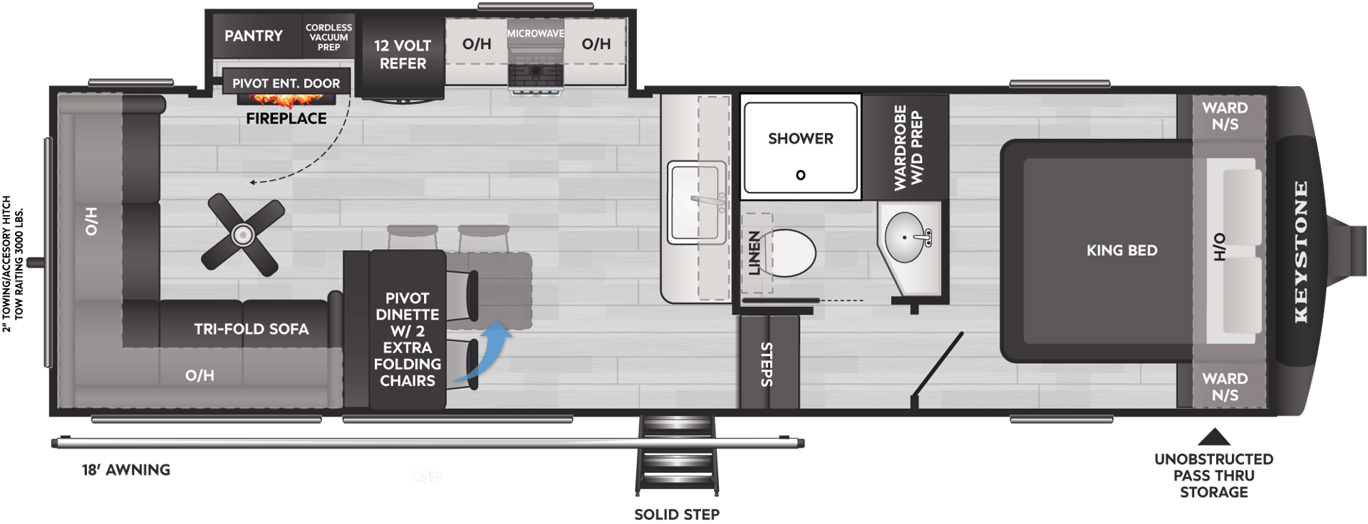 2026 Keystone RV Cougar Half-Ton 26RES floorplan