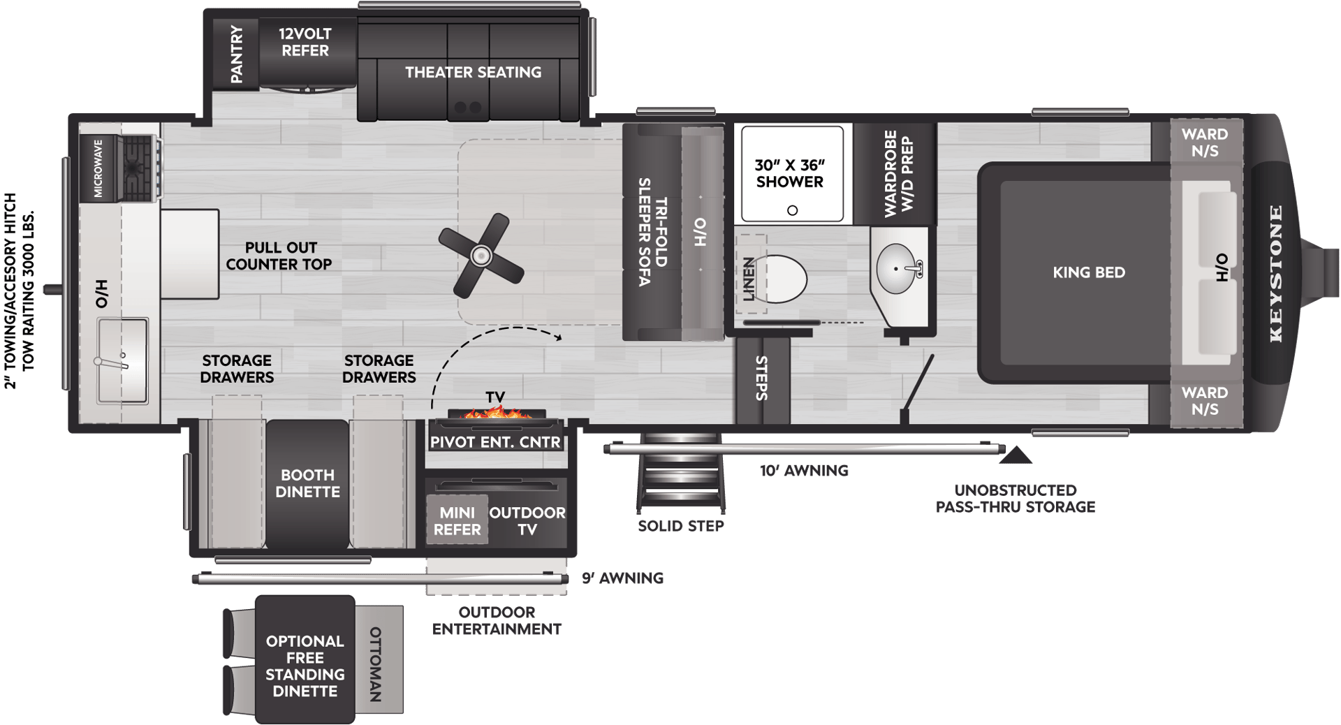 2026 Keystone RV 2026 Keystone RV Cougar Half Ton - thumbnail 2