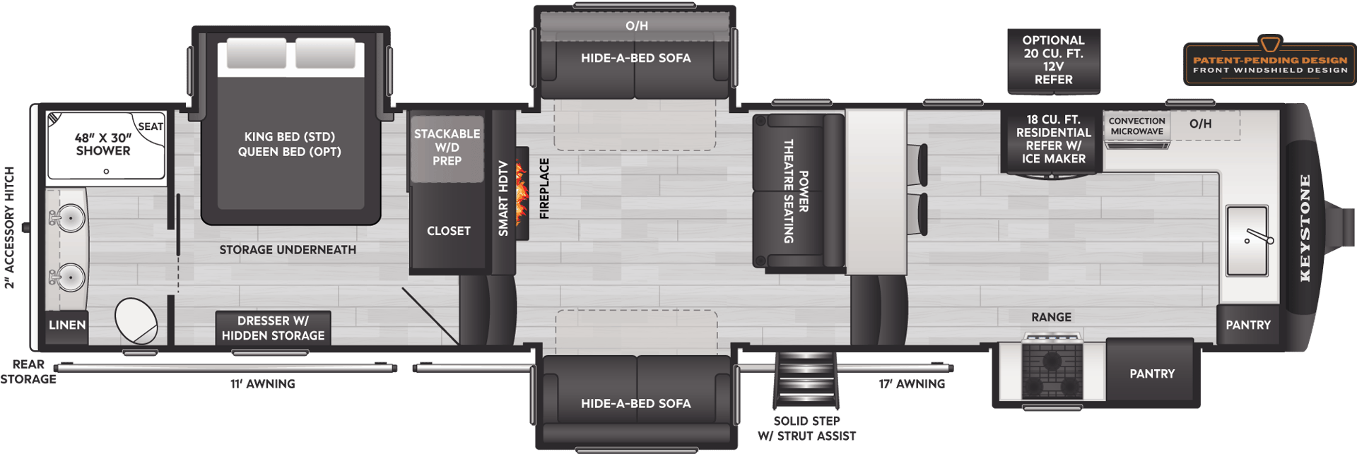 2026 Keystone RV Montana 3795FK floorplan