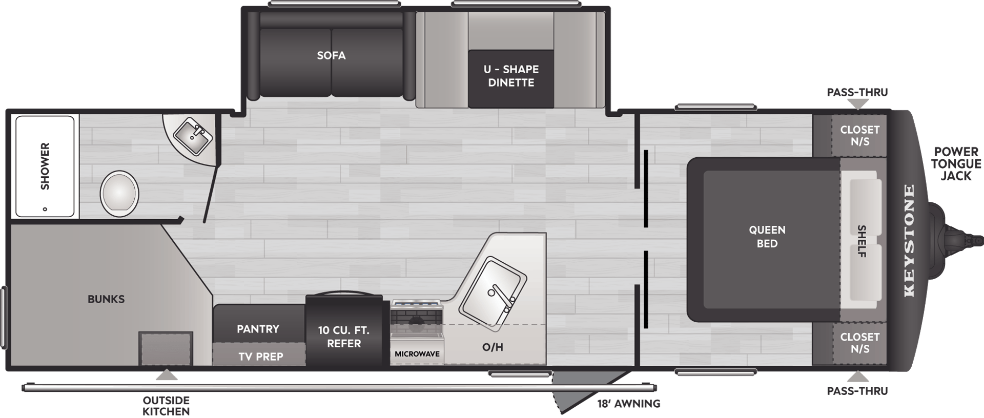 2026 Keystone RV Springdale Classic 269DBC floorplan