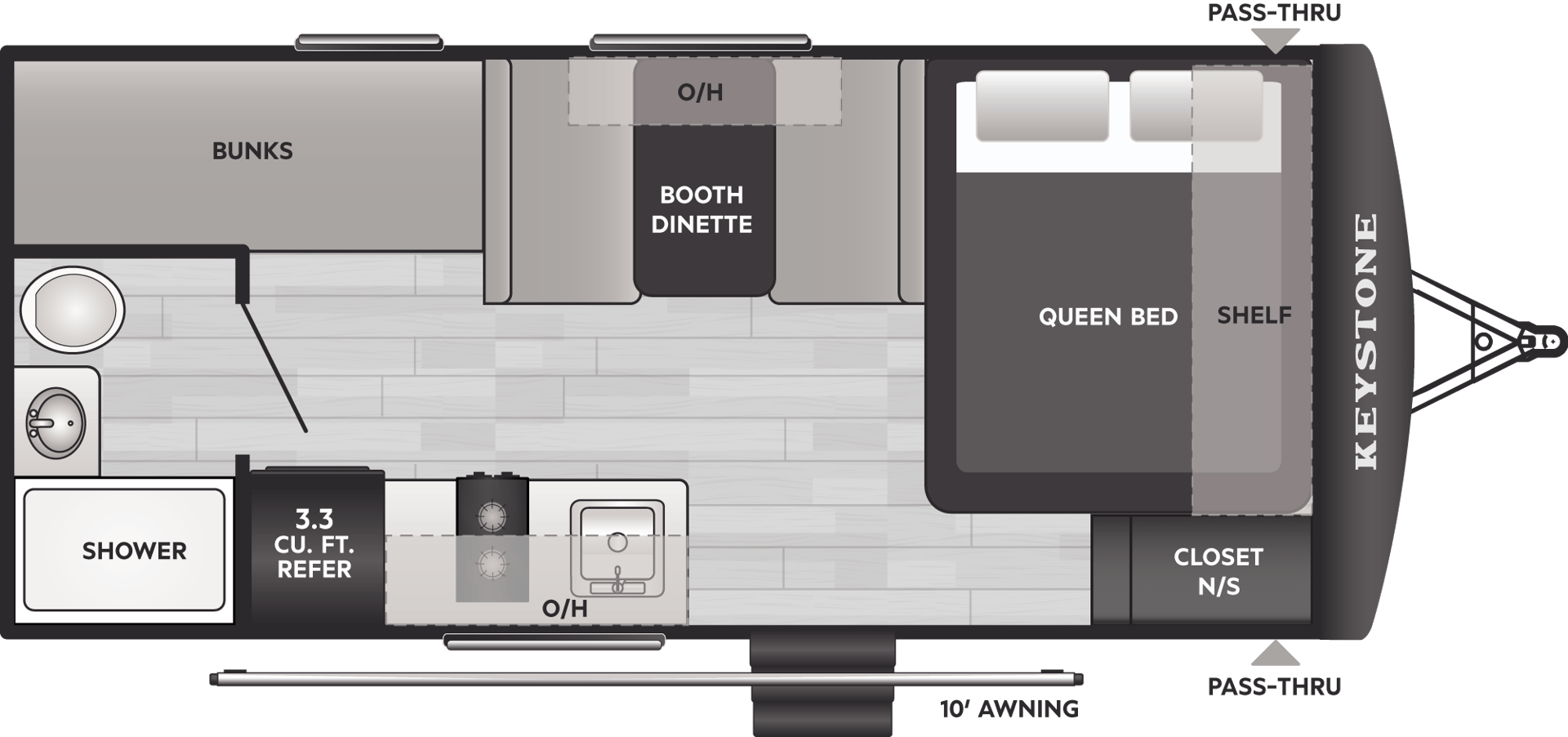 2026 Keystone RV Springdale Mini 1800BH floorplan