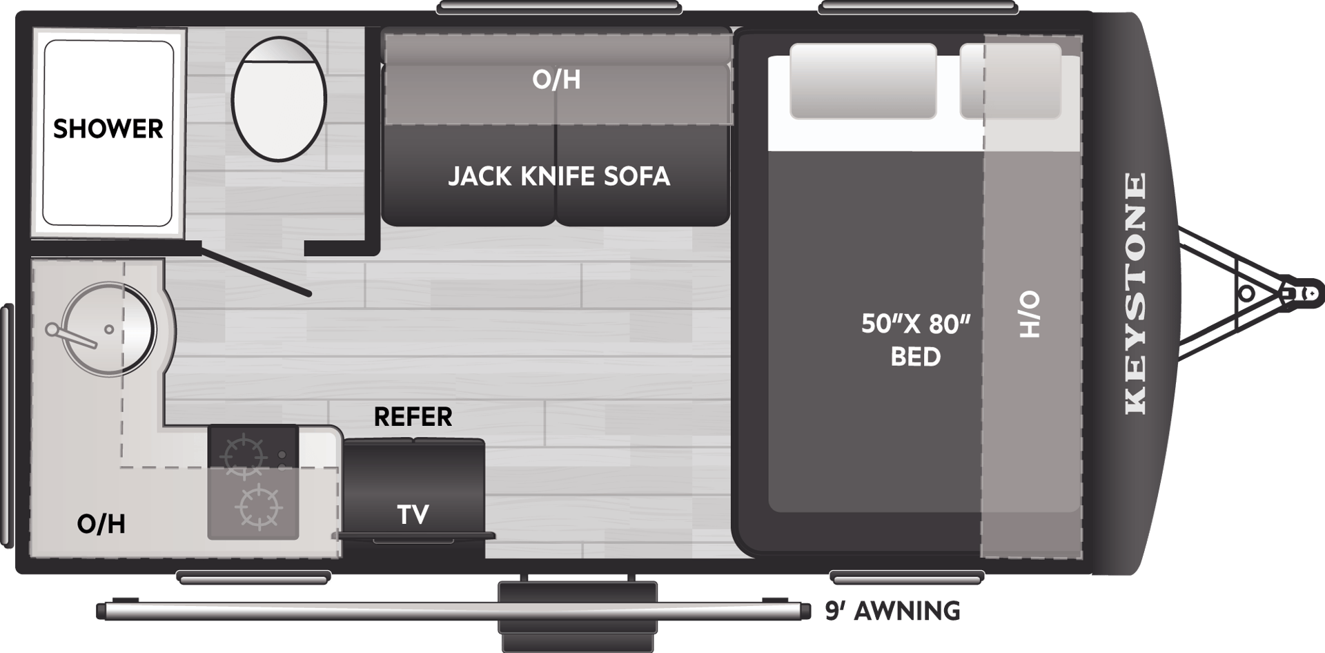 2026 Keystone RV Sprout 13RKS floorplan