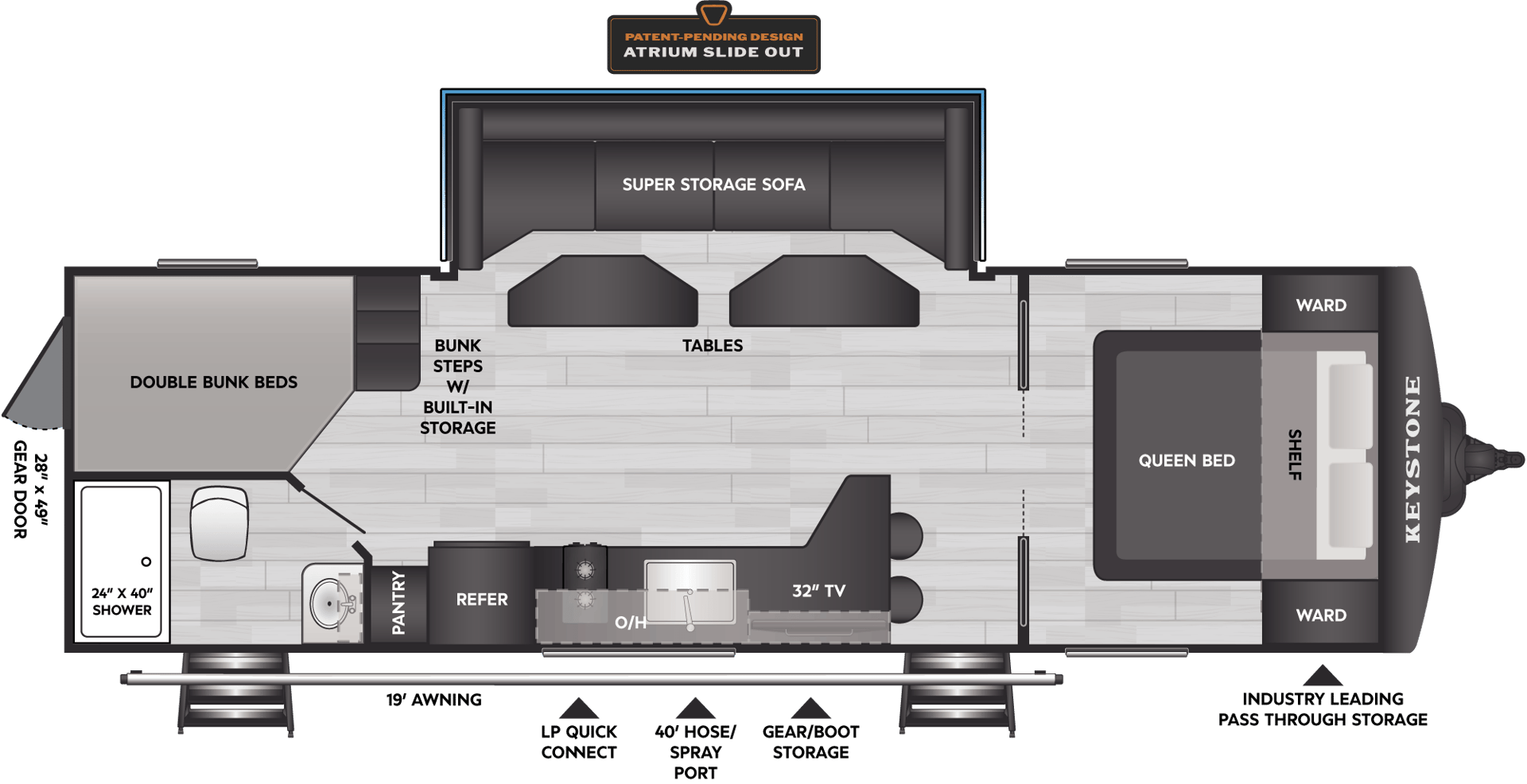 2026 Keystone RV Walkabout 26MAX floorplan