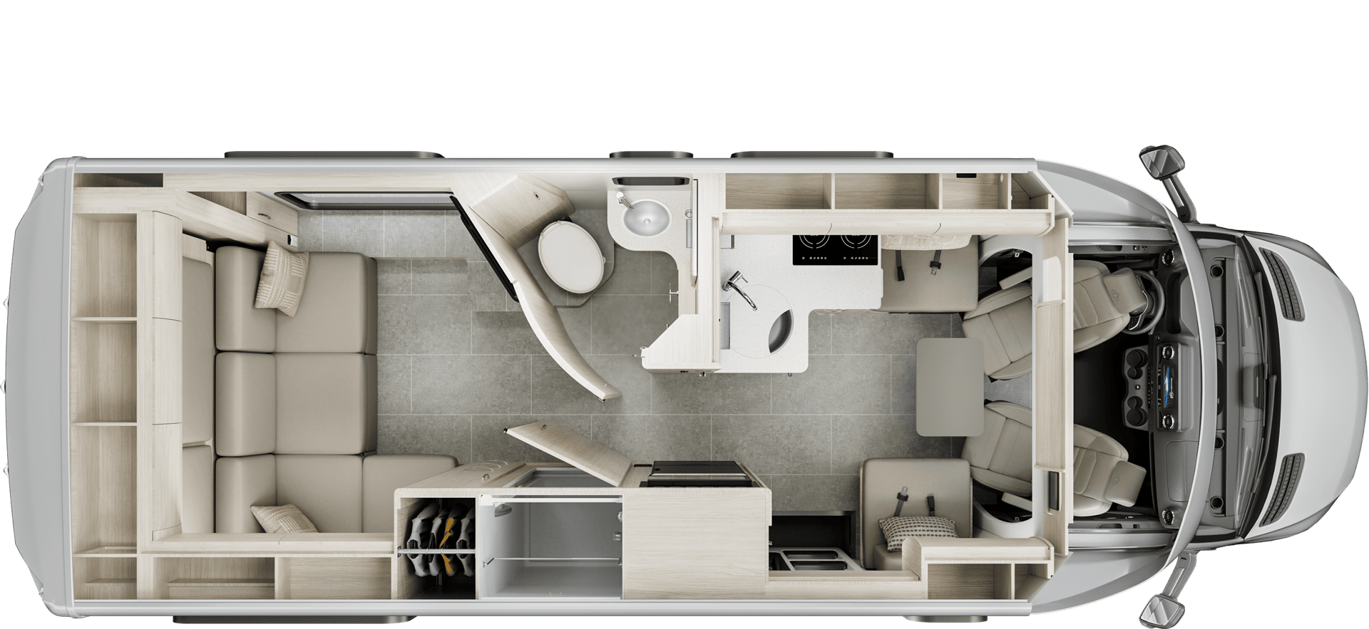 2026 Leisure Travel Vans Unity 24RL floorplan