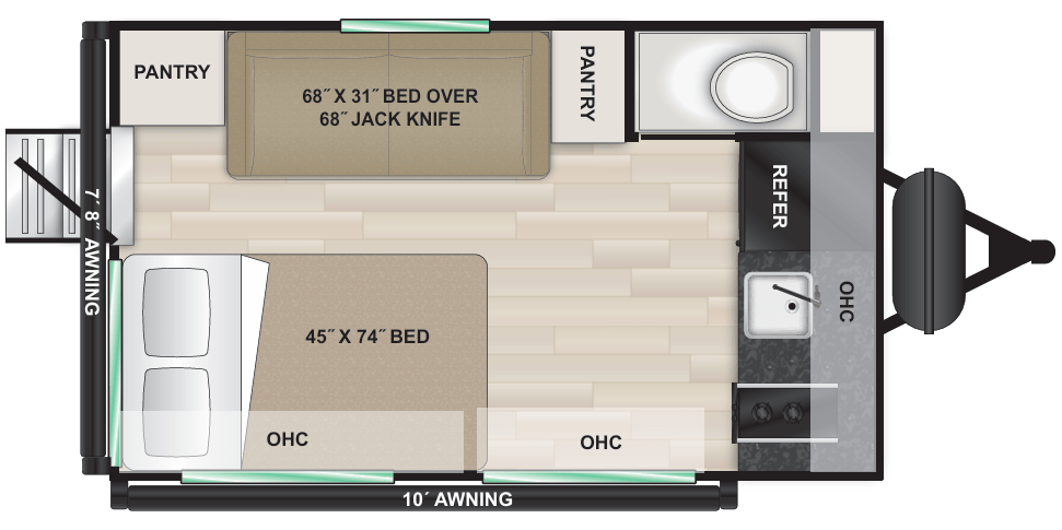 2026 Modern Buggy RV Hopper Hopper 1 floorplan