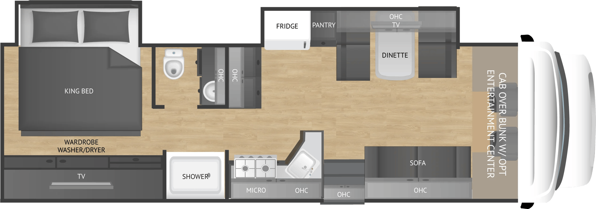 2026 NeXus RV Rebel 34R floorplan