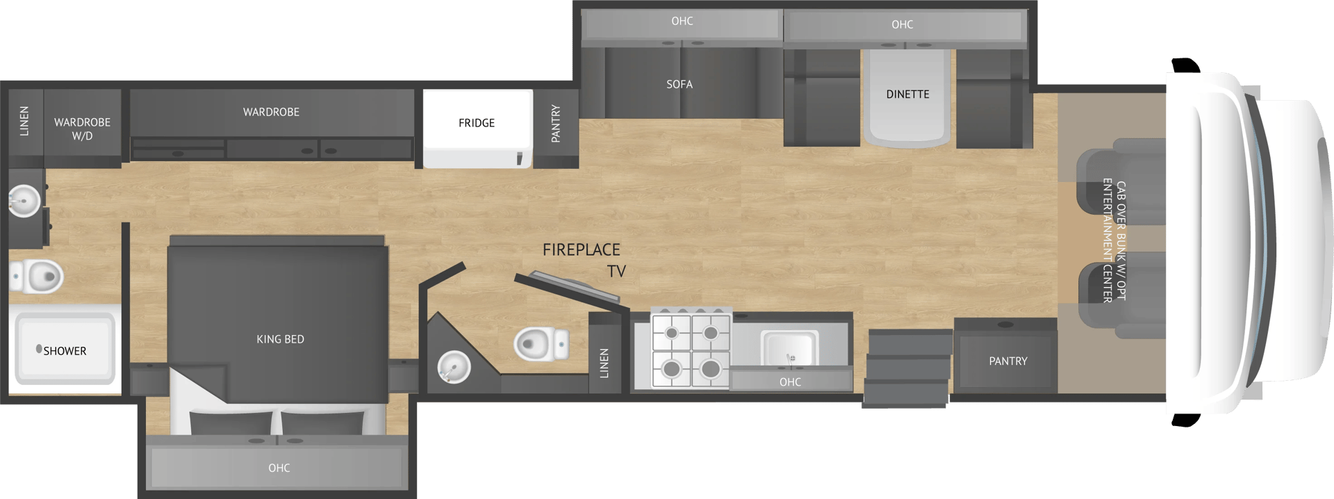 2026 NeXus RV Wraith 37F floorplan