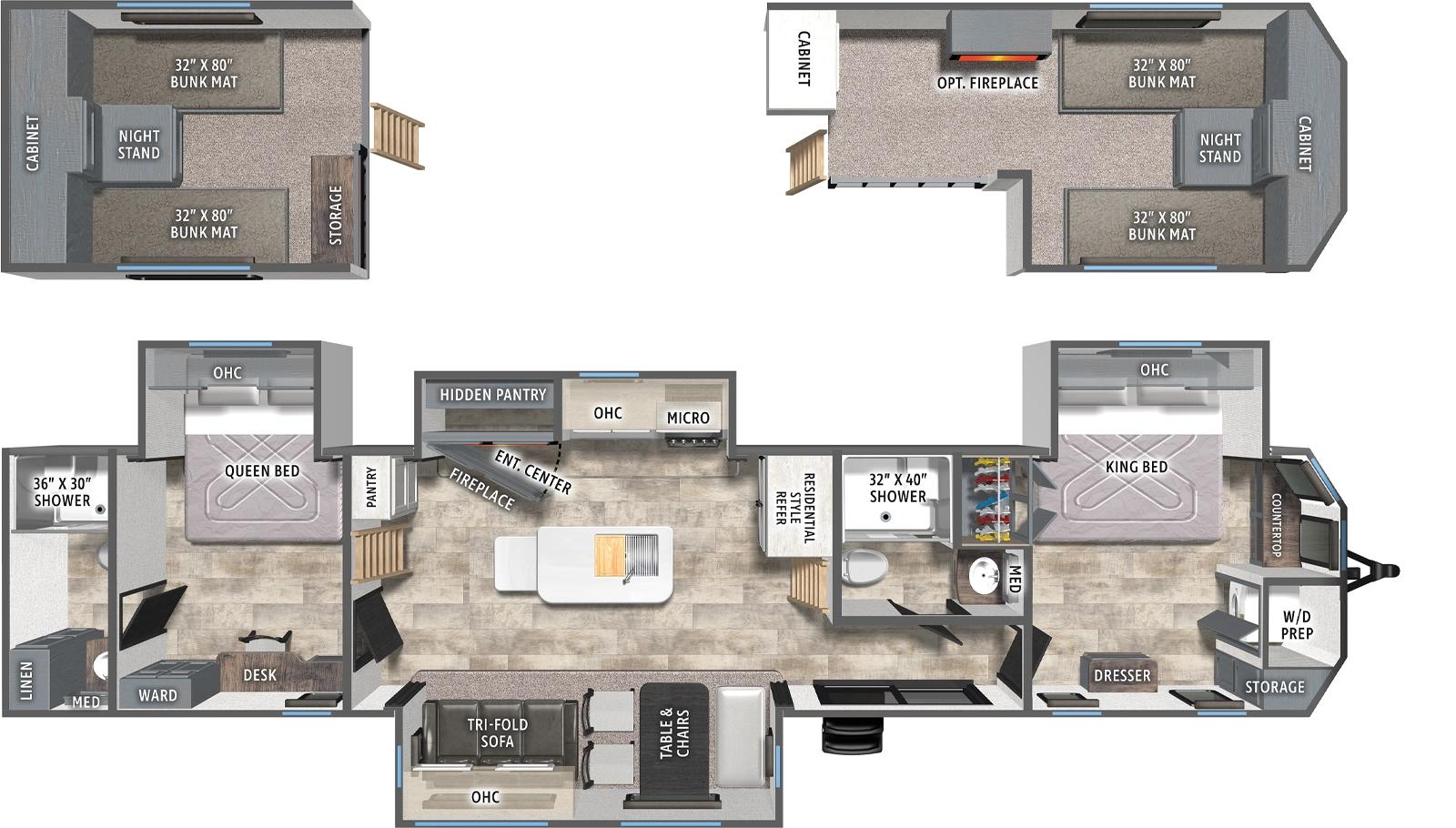 2026 Forest River Puma Vista 421LFT floorplan