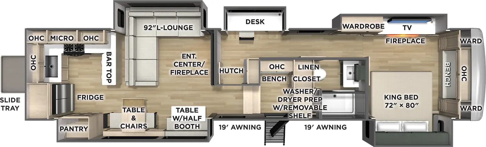 2026 Forest River Puma Grand Mesa 394RKL floorplan