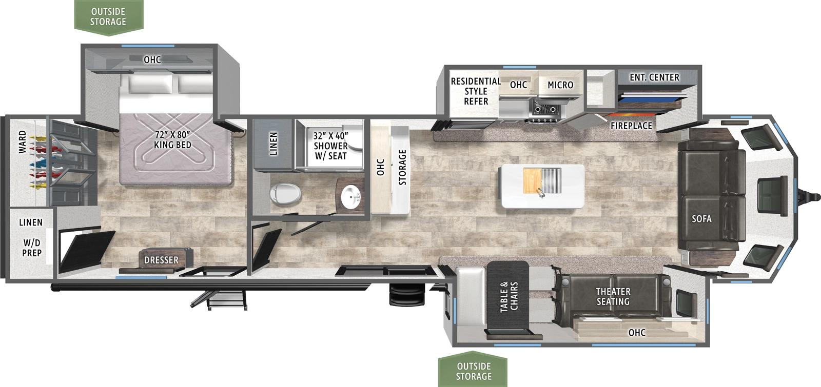 2026 Forest River Puma Vista 37PFL floorplan