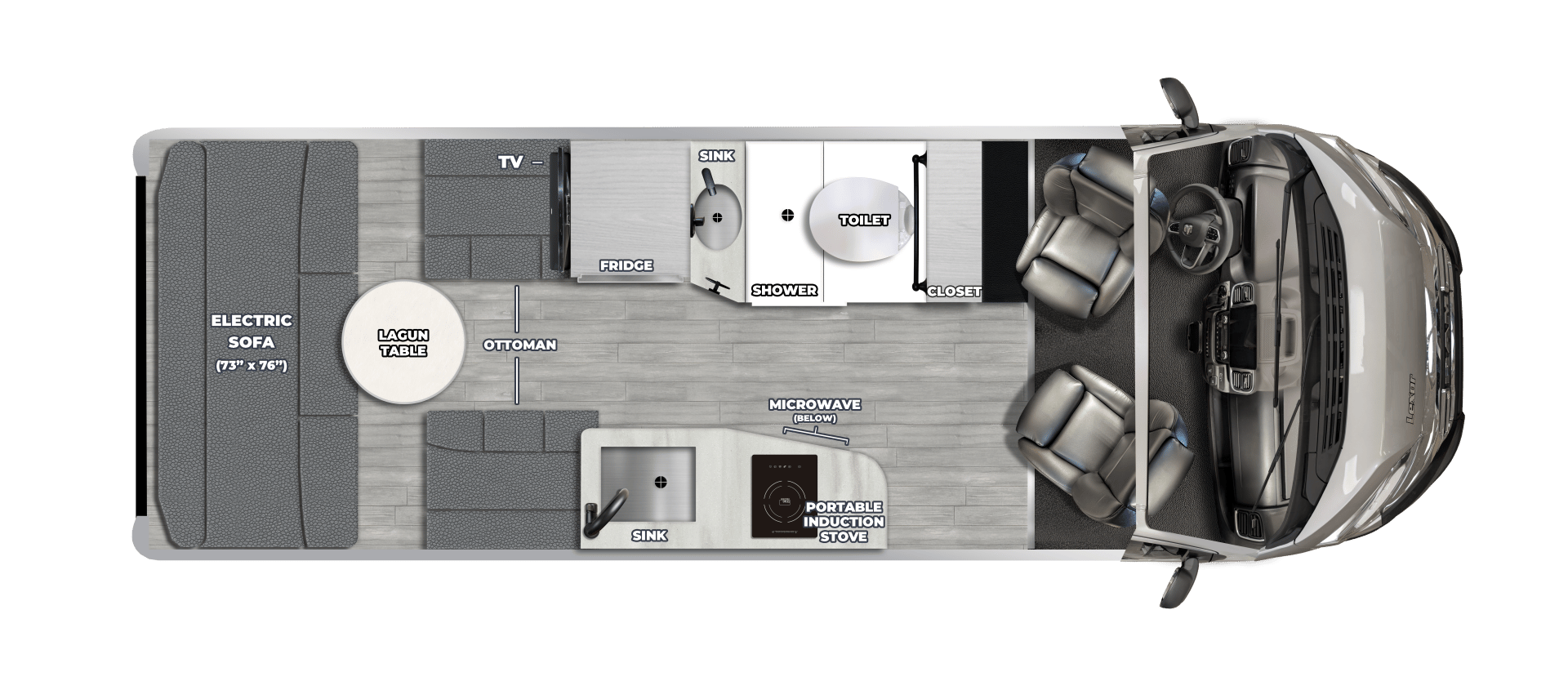 2026 Pleasure-Way Lexor TS floorplan