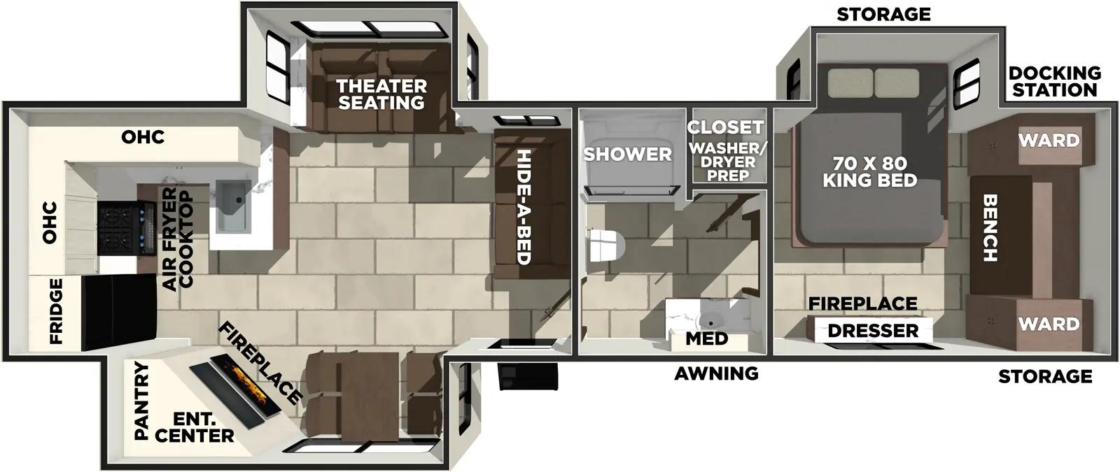 2026 Prime Time RV LaCrosse 3411RK floorplan