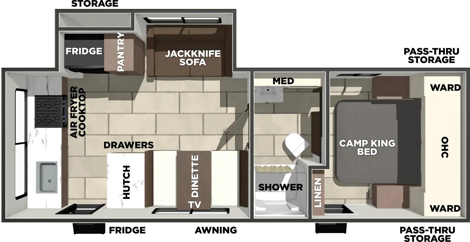 2026 Prime Time RV Tracer 235RK floorplan
