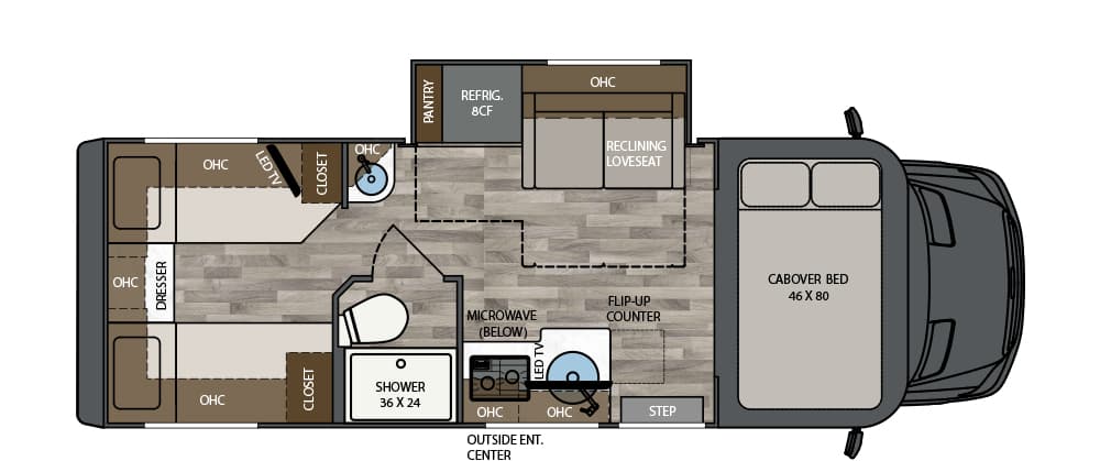 2026 Renegade Vienna 25TBC floorplan