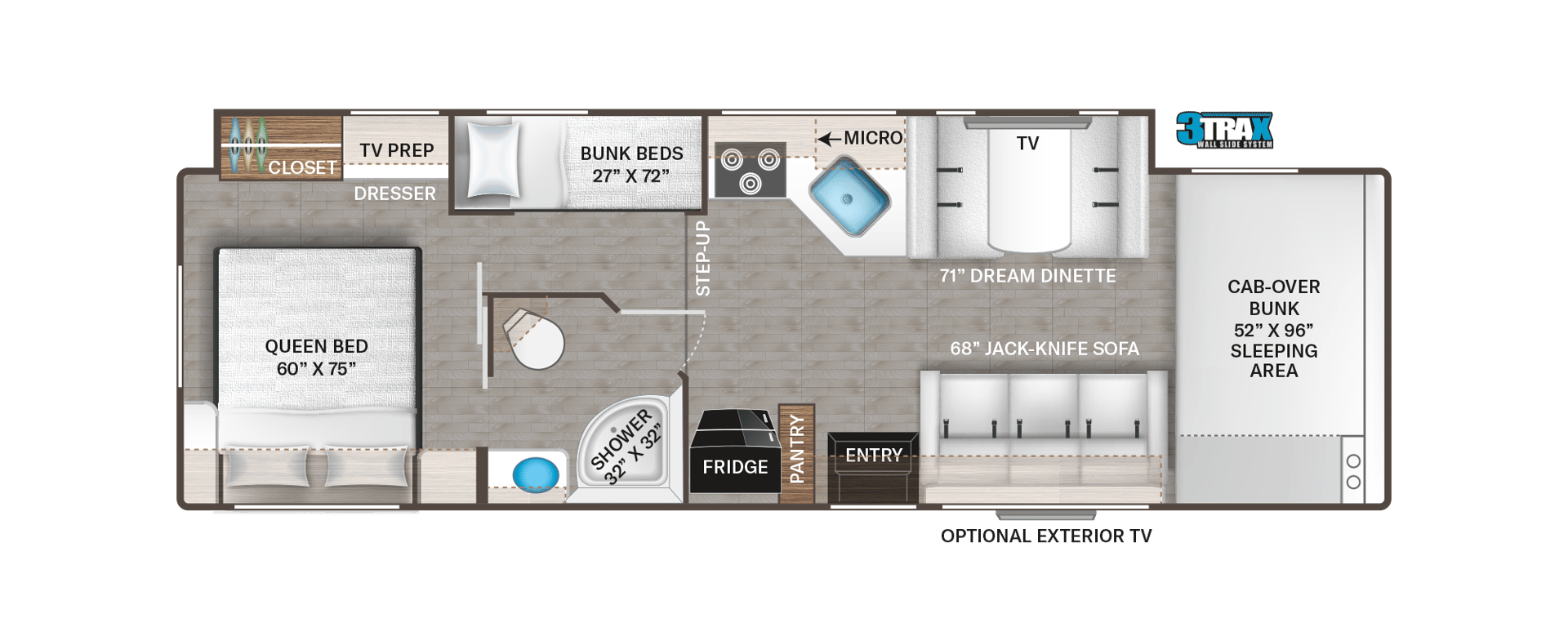 2026 Thor Motor Coach Chateau 31EV floorplan