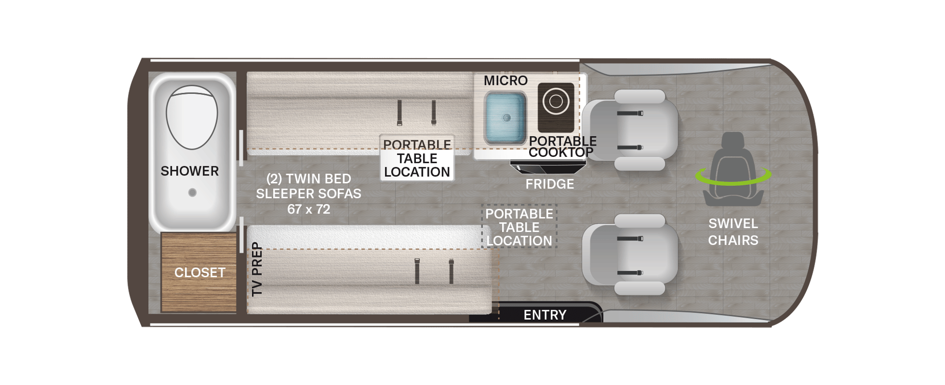 2026 Thor Motor Coach Palladium 1930 floorplan