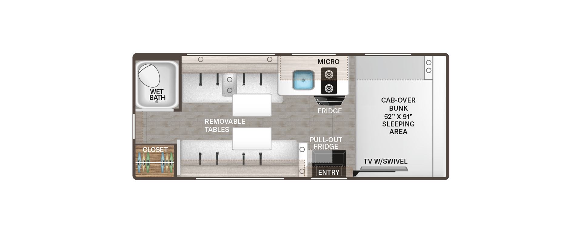 2026 Thor Motor Coach Quantum LX19 floorplan