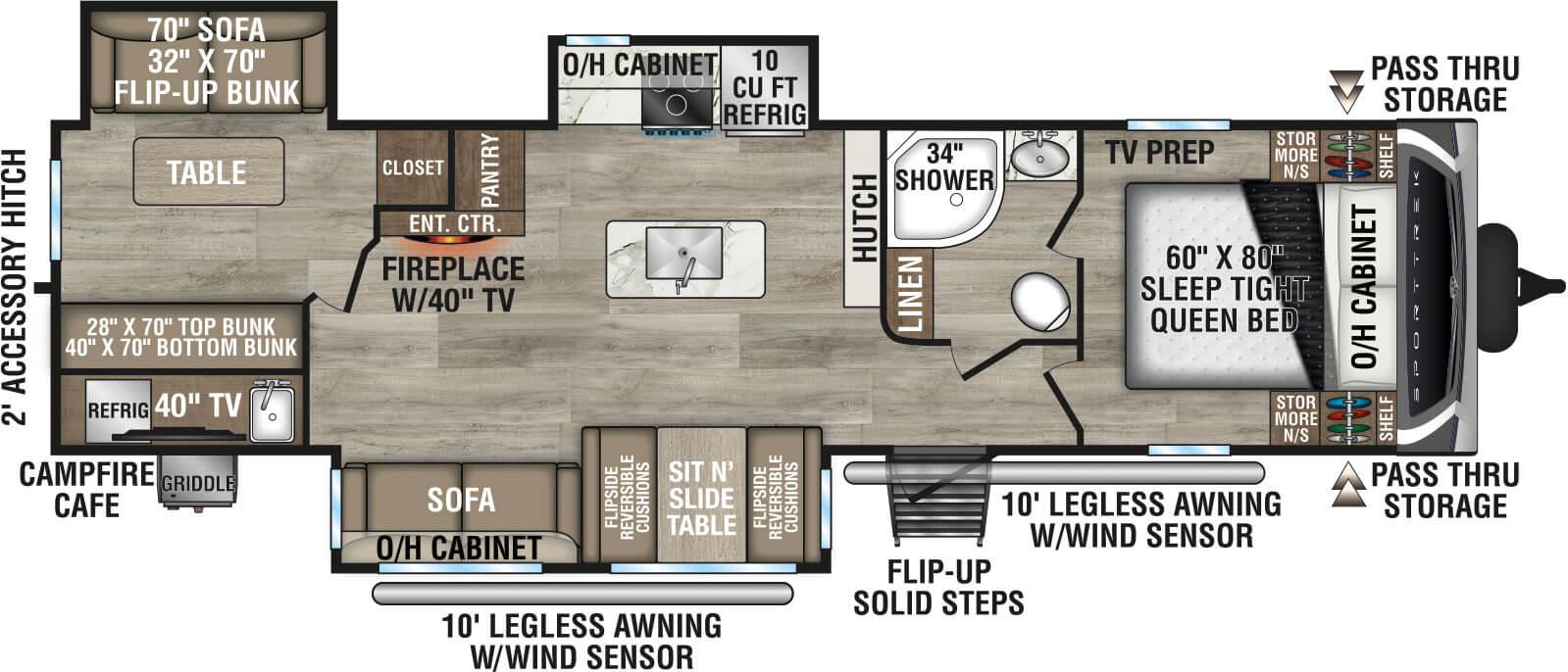 2026 Venture RV SportTrek ST327VIK floorplan
