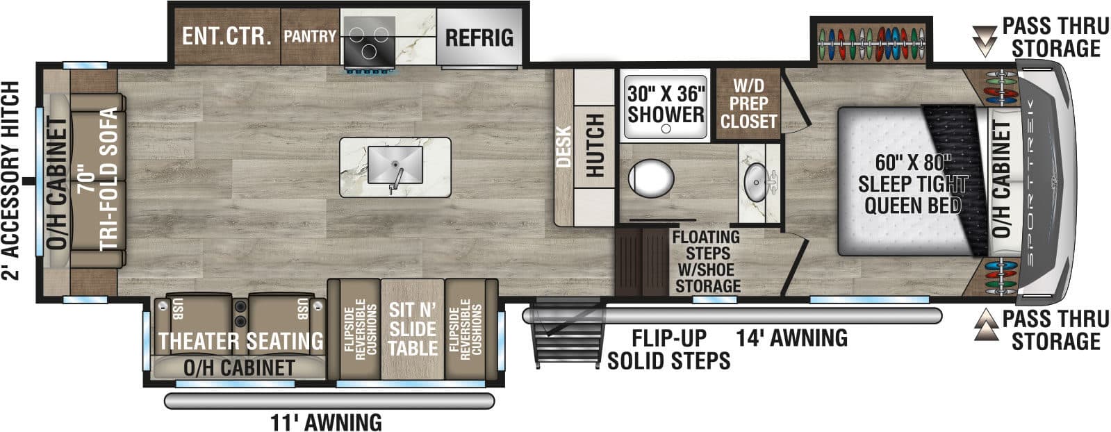 2026 Venture RV SportTrek STF303VIK floorplan
