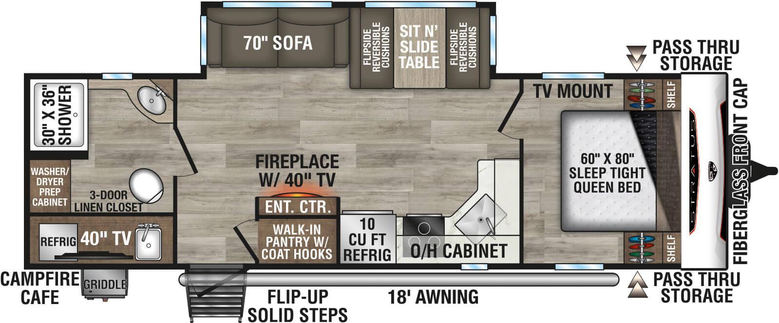2026 Venture RV Stratus SR261VRB floorplan