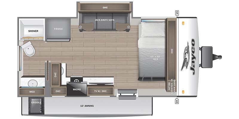 2026 Jayco Jay Feather Air 16RB floorplan