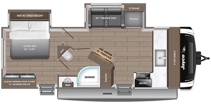 2026 Jayco Jay Feather 24FK floorplan