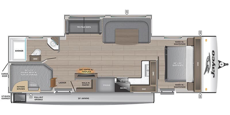 2026 Jayco Jay Feather 27BH floorplan