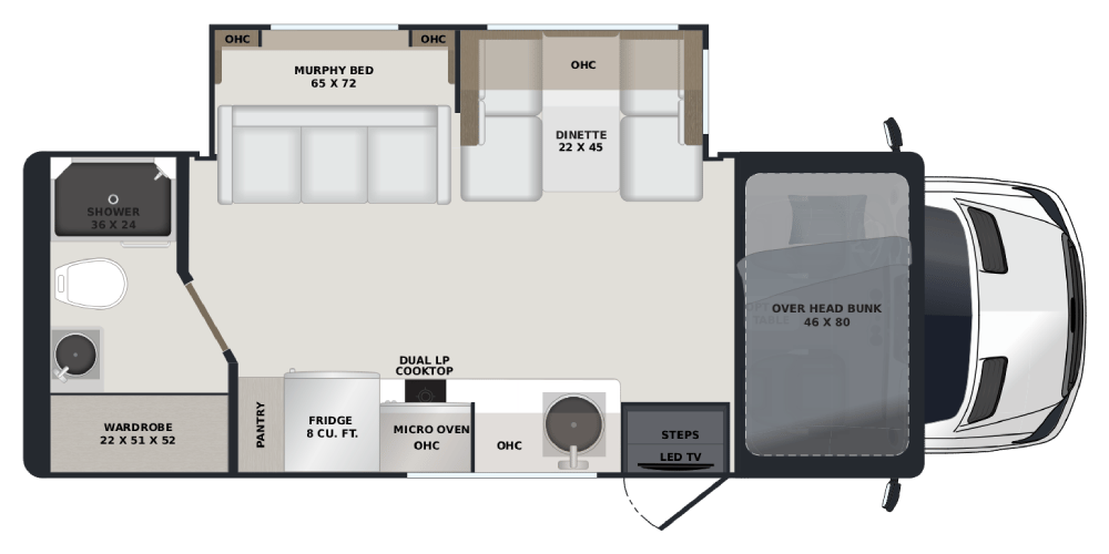 2027 Renegade Villagio 25RM floorplan