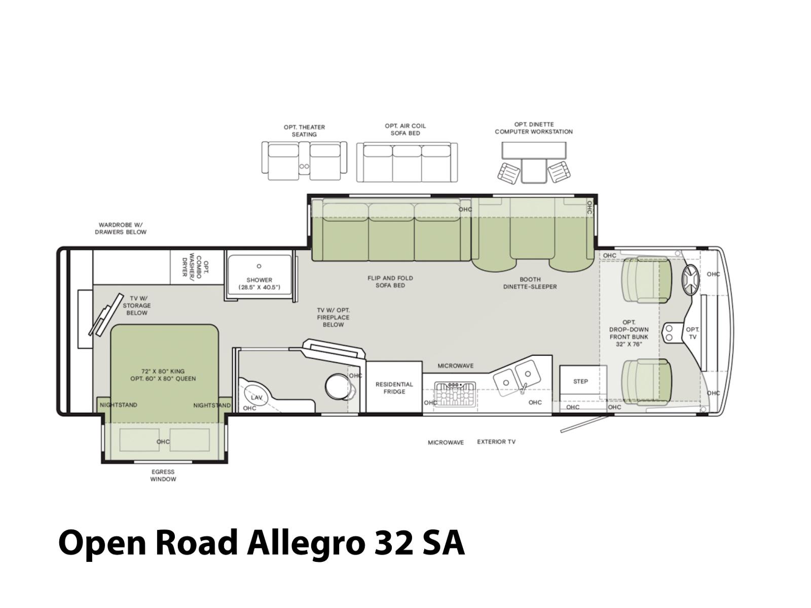 2026 Tiffin Motorhomes 2026 Tiffin Motorhomes Allegro Open Road - thumbnail 4