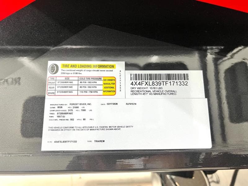 2026 Forest River 2026 Forest River Xlr Nitro Toy Hauler - thumbnail 14