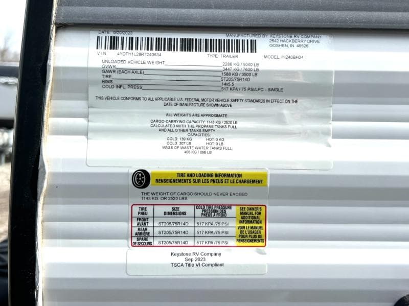 2024 Keystone 2024 Keystone KZ RV Hideout - thumbnail 10