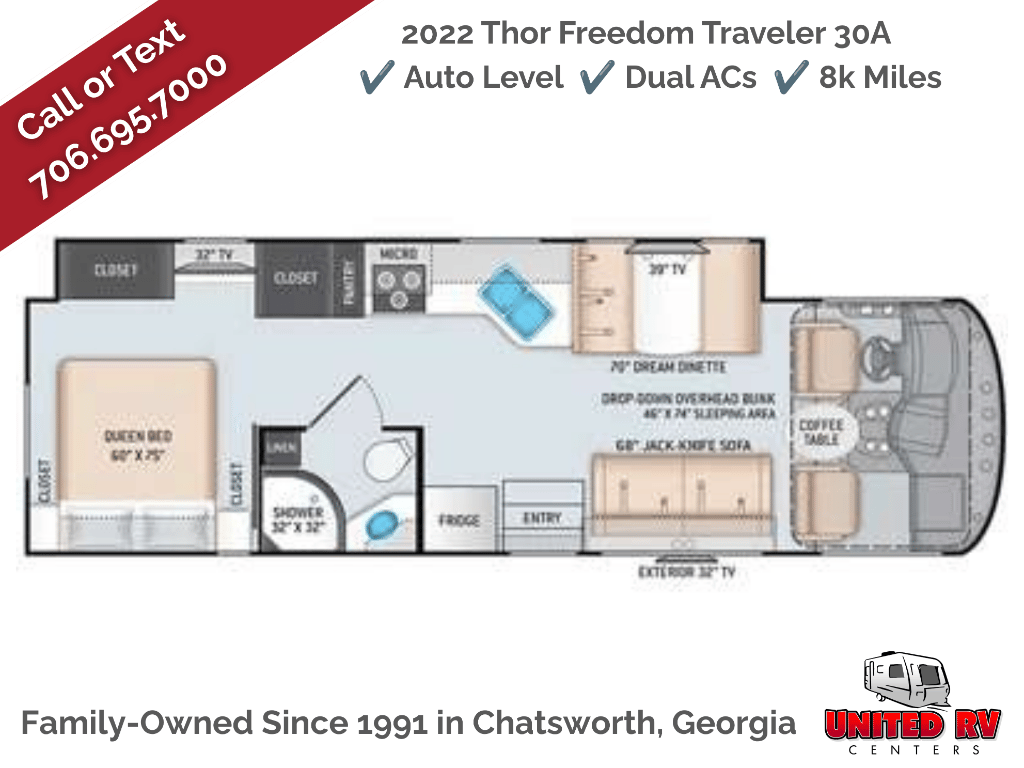 2022 Thor Motor Coach Freedom Traveler 30A